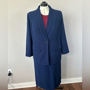Jessica London Navy Blue Suit
